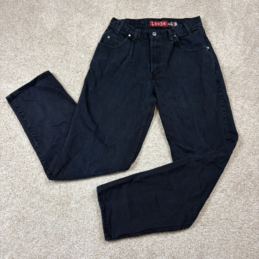 Vtg 90s Levi's Silver Tab Jeans Loose Pleated USA Made 31x32 Skater Grunge Blue